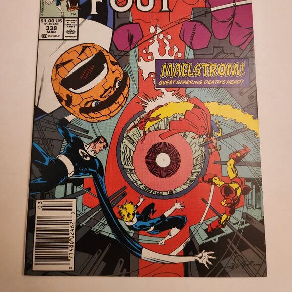 Fantastic Four #338 (1990) Marvel Comics Iron Man & Thor Ms. Marvel Newstand NM - Picture 2 of 14
